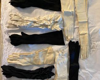 forearm to shoulder length antique to vintage ladies gloves