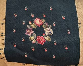 Vintage Embroidery Squares approximately 18”  x 18 1/2” 