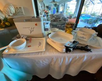 Corning Ware blue cornflower patterns