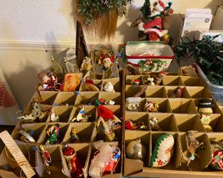 A nice assortment of Ornaments; vintage, homemade and newer