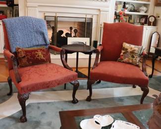 Hickory Chair Co. Chippendale Style Mahogany Armchair