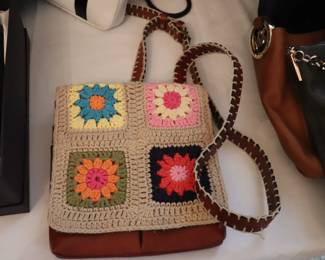 Patricia Nash Women's Granny Square Knit Purse