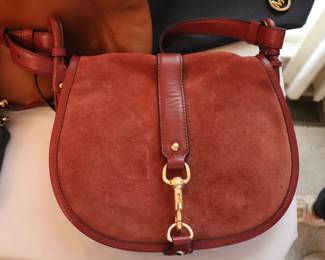 Micheal Kors Jamie Leather Saddle Bag Purse