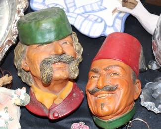 Vintage Bossons England Chalkware Heads 1959 Man