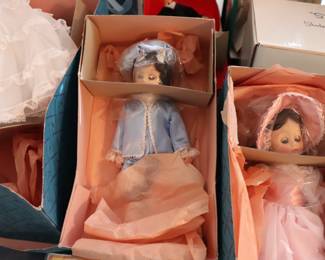 Madame Alexander blue boy and Pinkie dolls