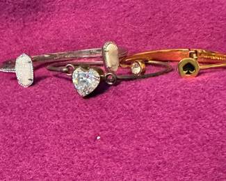 Kendra Scott and Kate Spade bracelets