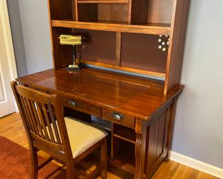 Lexington Timberlake  hutch/desk  
52 L x 28D x 30H Desk
48L x 1ft x 49H Hutch