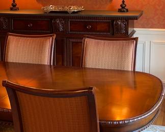 Table is 78 , +3 leaves at 22 inches each 
x 47 1/2 deep
