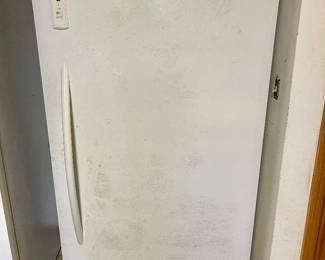 Lot 051-GAR: Frigidaire Upright Freezer

Features: 
•	Model FFU17F5HWS
•	White
•	Manufactured by Electrolux in March 2013
•	Currently used as a garage freezer by our clients

Dimensions: 71”H x 32”W x 29”D

Condition: Fair cosmetic condition; Good mechanical working condition; Needs cleaning but it works/runs.
