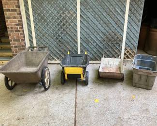 Lot 057-GAR: Three Carts and a Bin