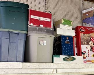 Lot 009-BH: Mystery Christmas Lot

Features: 
•	Christmas Yard Blow-Ups galore, a Christmas tree, plus tubs and tubs of festive Yuletide finds in this fairly sizeable Mystery Christmas Lot.
•	See pictures for tantalizing glimpses and partial details
•	Please note: You will need a large pickup, small box truck or trailer to accommodate this stash!!


Condition: Varies and largely unknown. It’s a mystery!!
