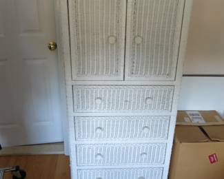 wicker dresser