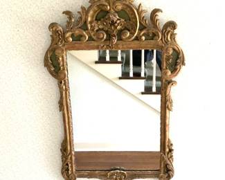 Louis XV Rococo Carved Giltwood Mirror
