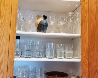 Art pottery and glassware