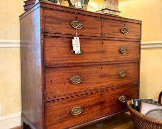 $1800.  Antique Georgian five drawer dresser.   41.5” x 20” x 40”