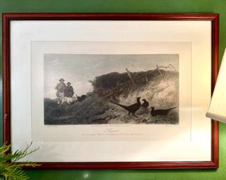 $250 - "A Tight Line" print by Douglas Adams 40x31.5. Unsigned. 