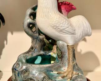 $350 - Rooster Vase with intricate details