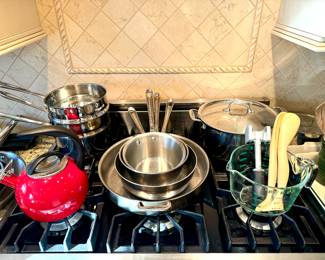 GREAT collection of All Clad kitchenware and so much more! 