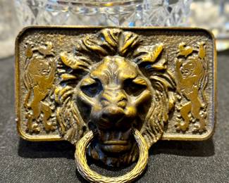 $250. Fabulous Lion Belt Buckle