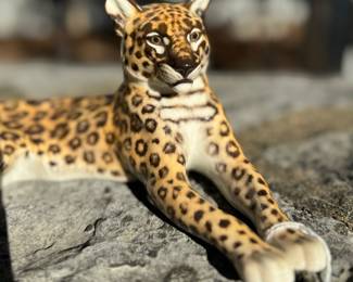 $1200 - Nymphenburg Recumbent Leopard - Western Germany (online for $1500)