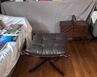 MCM leather Footstool