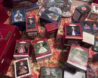Vintage Barbie Collectible ornaments in original boxes