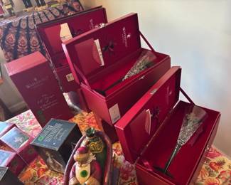 Waterford Crystal 12 days of Christmas Champagne Flutes. Days 1-6