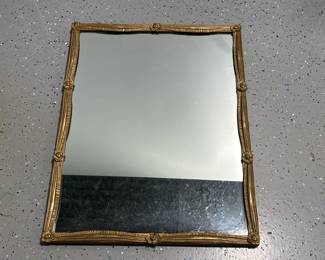 Lot 15 | Vintage Gold Toned Framed Flower Mirror
