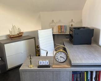 Scandinavian design furniture with swivel chair ( 3 piece set total) 