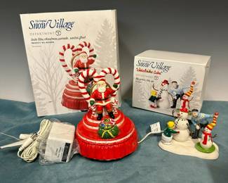 Department 56 The Original Snow Village Pieces Santas Float Christmas Lane Father  Son