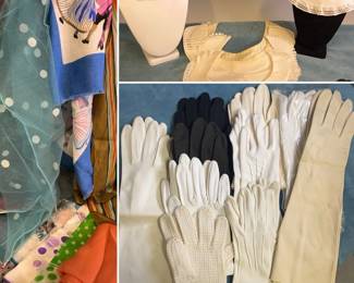 Vintage Gloves Scarves Handkerchiefs And Collars