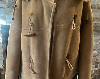 Knight Of New Zeland Suede and Shearling Lined Coat