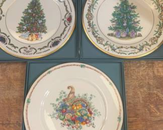 Lenox Christmas Plates 9 Plates