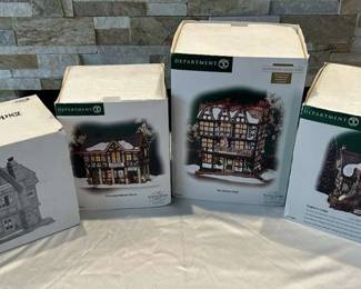 Department 56 Dickens Village Lodges Cottages and Hotesl