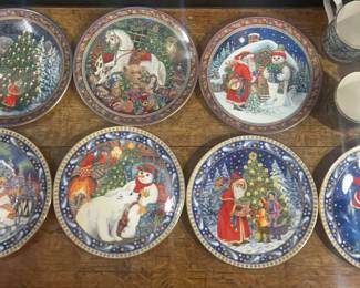 Royal Worcester Christmas Plates And Cups