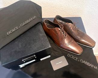 Mens Dolce And Gabbana Size 7 Leather Shoes
