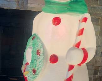 Vintage Empire Blow Mold Snowman 44 Inches Tall