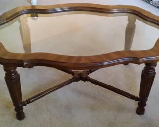 glass top sofa table