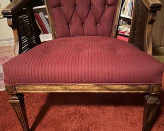 maroon accent chair