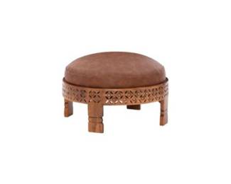 Moroccan LEather Stool