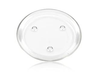 Clear Pillar Candleholder Dish