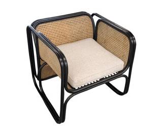 Marte Black Lounge Chair