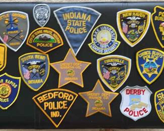 CIP0540238SL Indiana/Iowa/Kansas State - Sheriff/Police/Highway Patrol-Official Uniform Patches