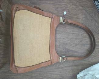 CIP051 - Tan and Canvas Purse 
