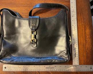 CIP053 - Black Purse Made in Italy - unsure of brand