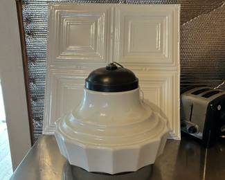 There are two of these Milk Glass pendents, they are big and beautiful! (and New!)