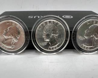 (3) 1960’s Brilliant Uncirculated Silver Quarters
