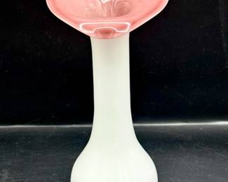 MCM Jack In The Pulpit Style Glass Vase Vintage
