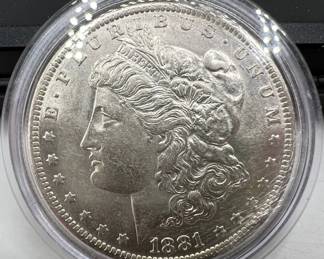 1881-O Morgan Silver Dollar Coin
