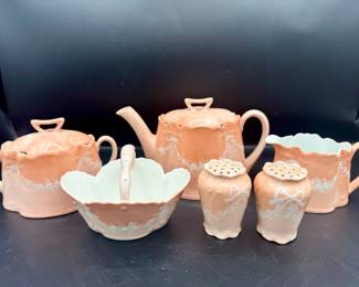 (6) 1880-1918 Signed “M Shaw” Bavaria Zeh Scherzer ZS & C Tea Set Dishes
